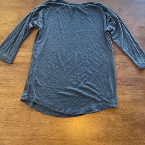 Cynthia Rowley 3/4 Sleeve Black T